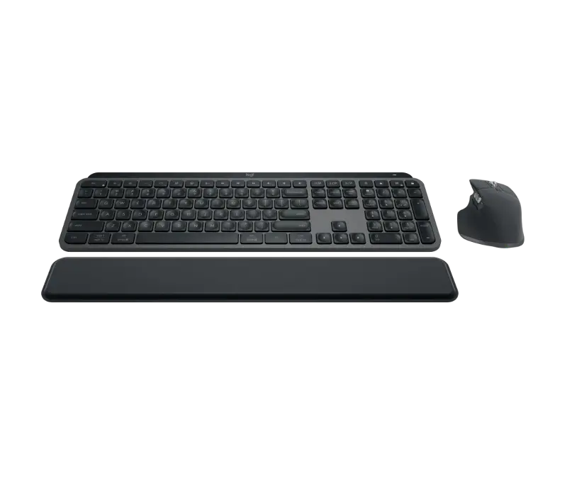 Logitech MX Keys S Keyboard and Mouse Combo with Palm Rest