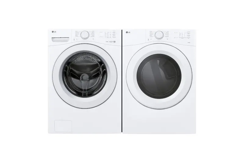 LG 3420 Electric Washer and Dryer Set - White