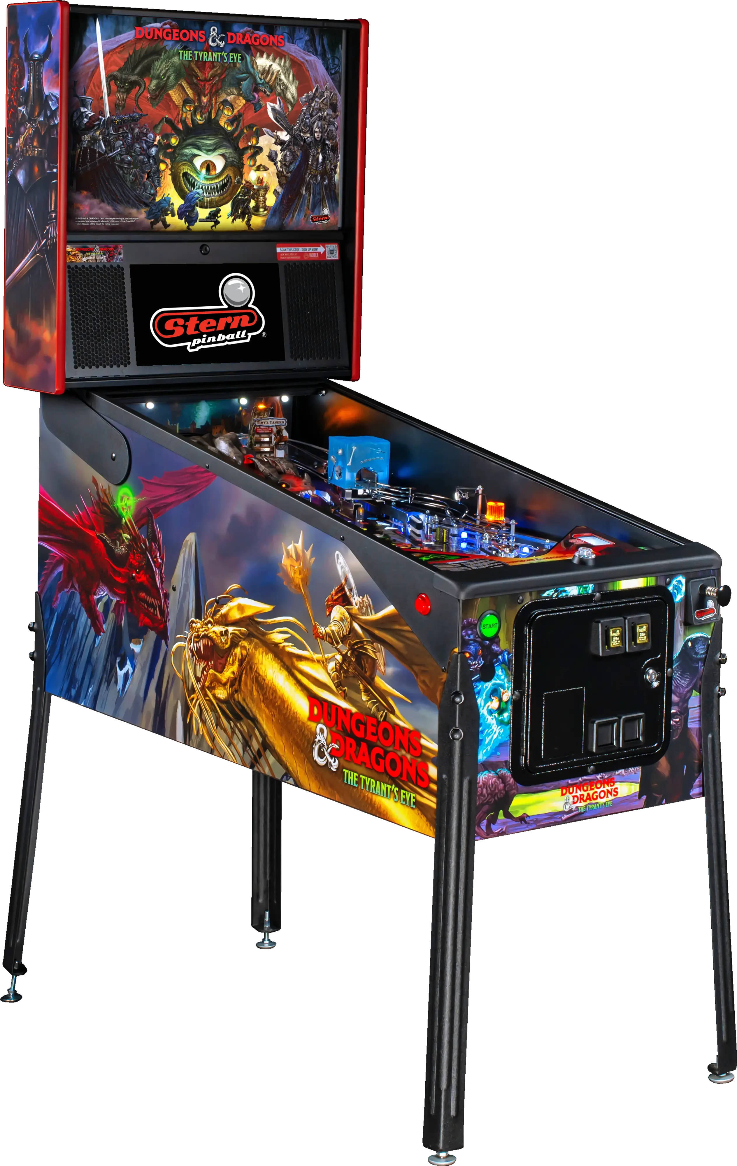 500-55X9-11 Stern Dungeons & Dragons: The Tyrant's Eye Premium Edition Pinball Machine-1