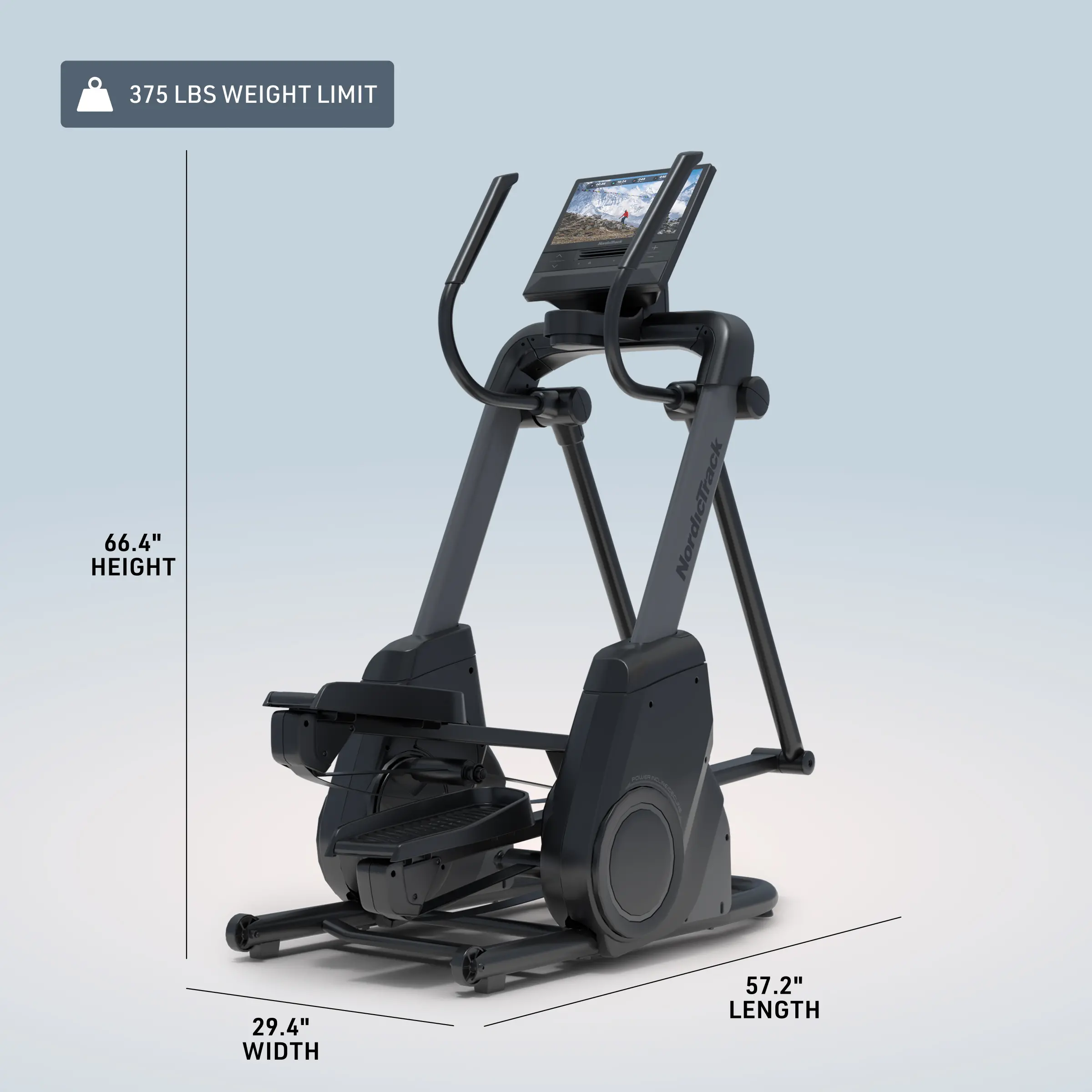NTEL71625 NordicTrack X16 Elliptical with 16 Touchscreen and 26 Resistance Levels-3