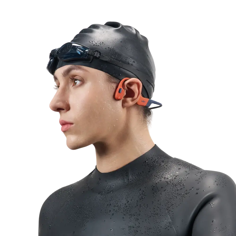 S710-ST-RD-US Shokz OpenSwim Pro Bone Conducting Sport Headphones - Red-6