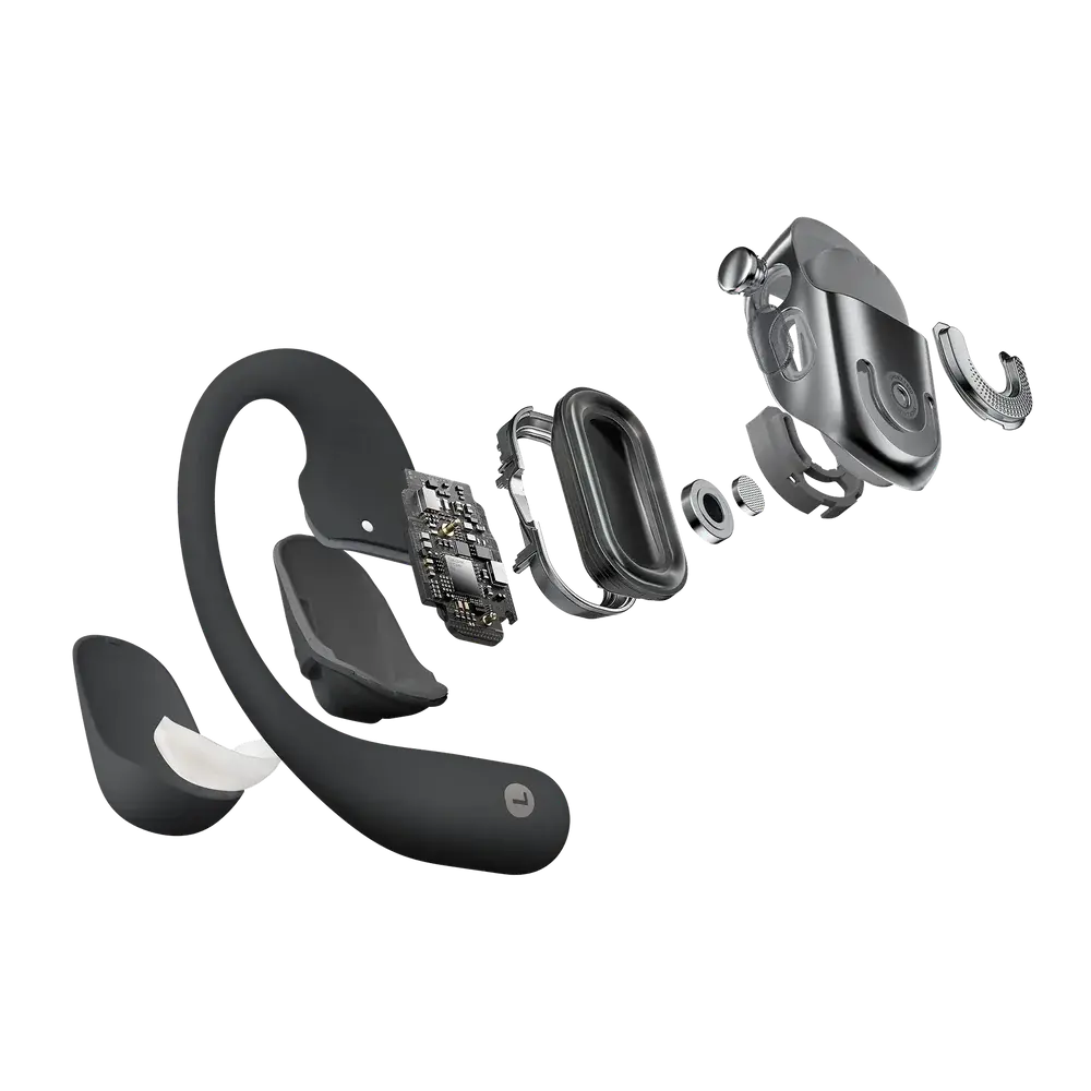 T921-ST-BK-US Shokz OpenFit 2+ Open Ear True Wireless Earbuds - Black-4