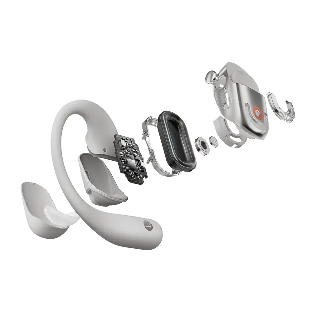 T921-ST-GY-US Shokz OpenFit 2+ Open Ear True Wireless Earbuds - Gray-5