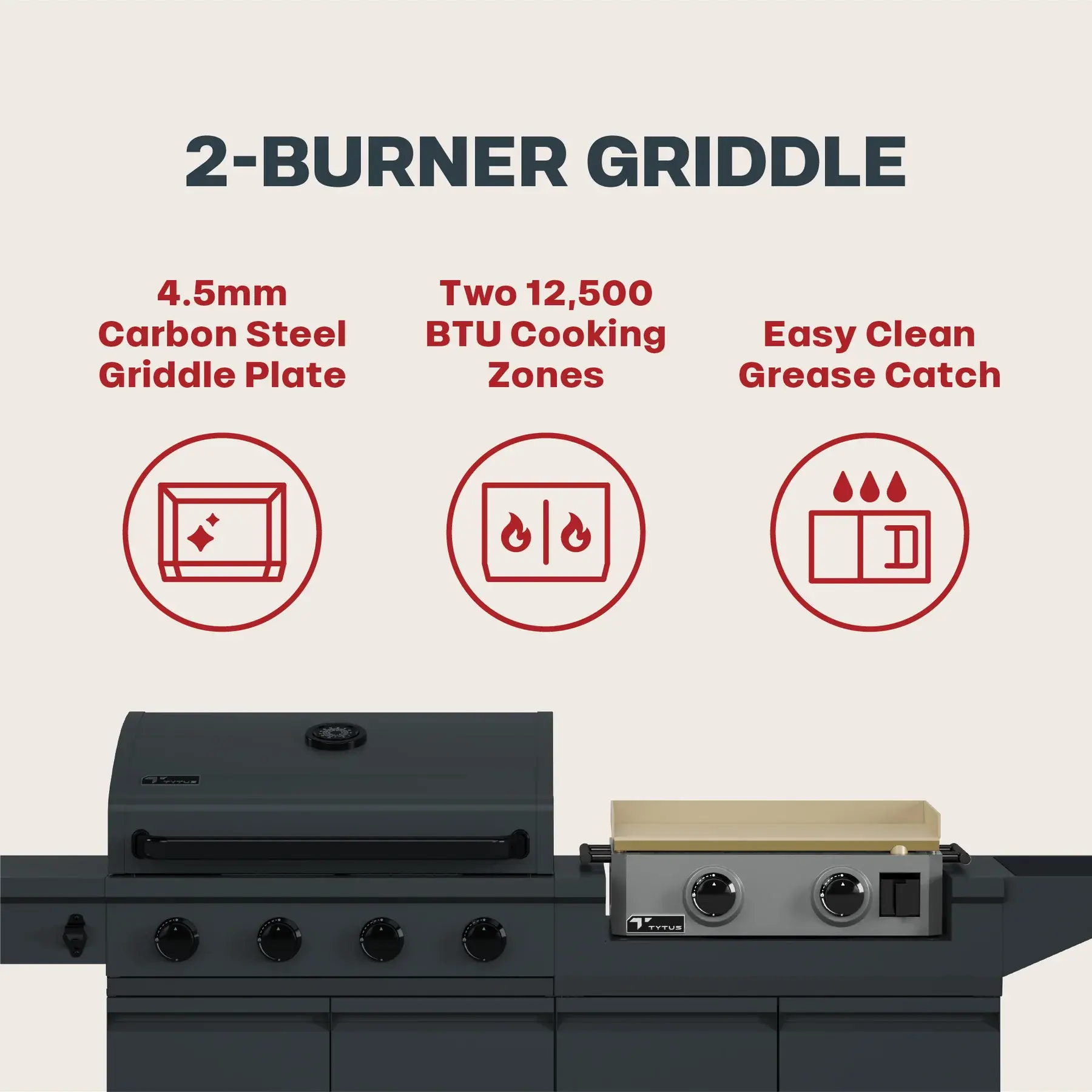 TDT-DUO-GGRD Tytus Modular Duo Grill with Gas Griddle-11