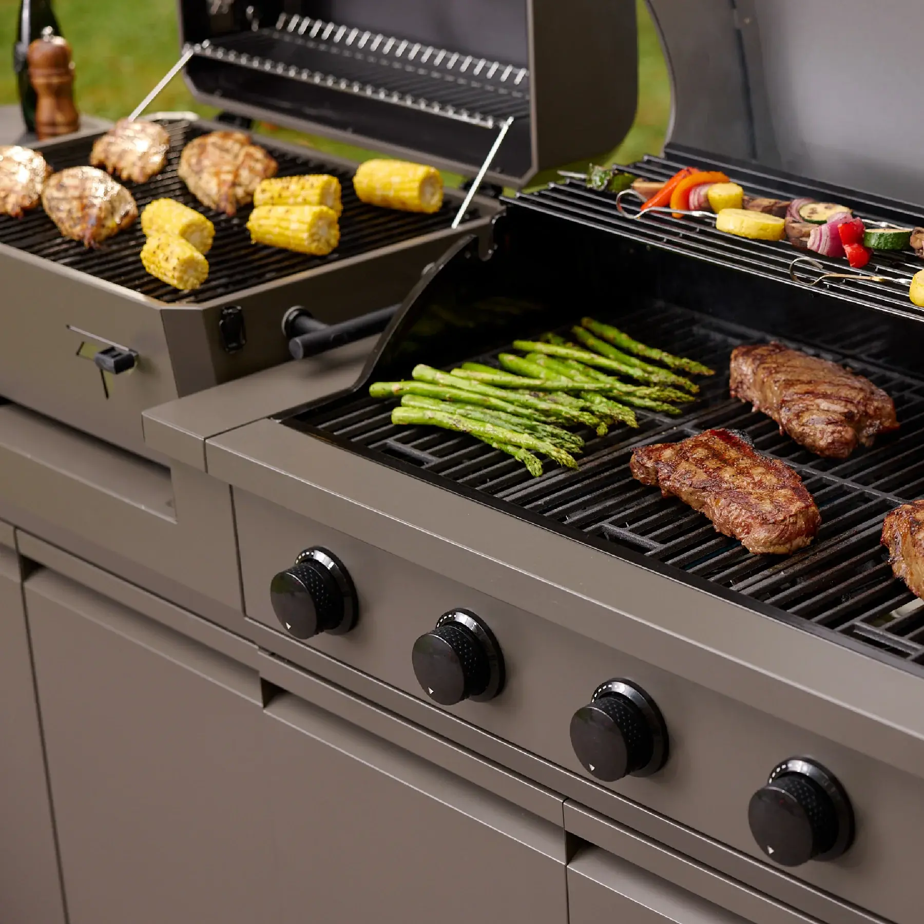 TDT-DUO-CHAR Tytus Modular Duo Grill with Charcoal Grill-14