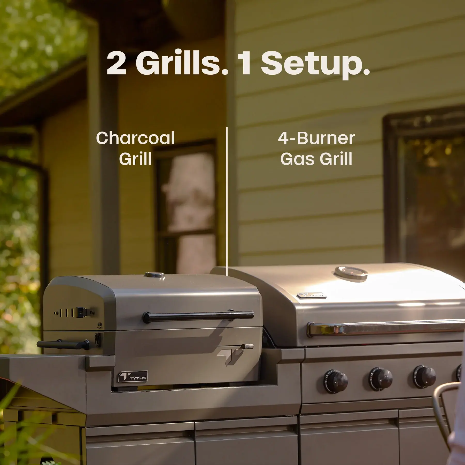 TDT-DUO-CHAR Tytus Modular Duo Grill with Charcoal Grill-2