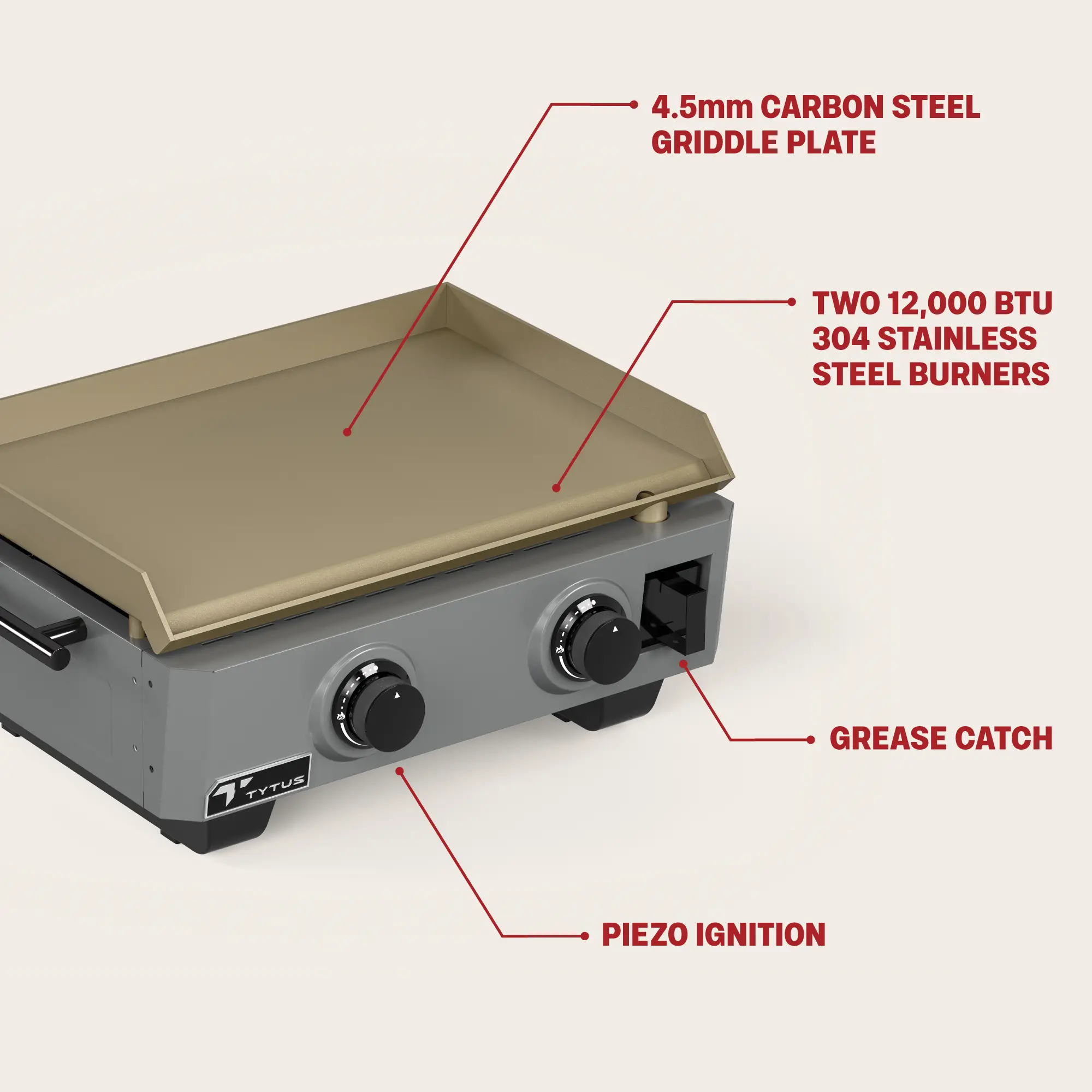 TDT-GHS-GGRD Tytus Emberwood Gas Griddle-8