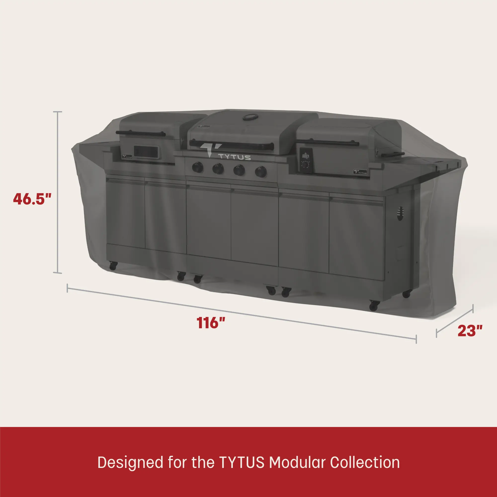 TYT-ACC-116 Tytus 116 Wide Modular Grill Cover-3