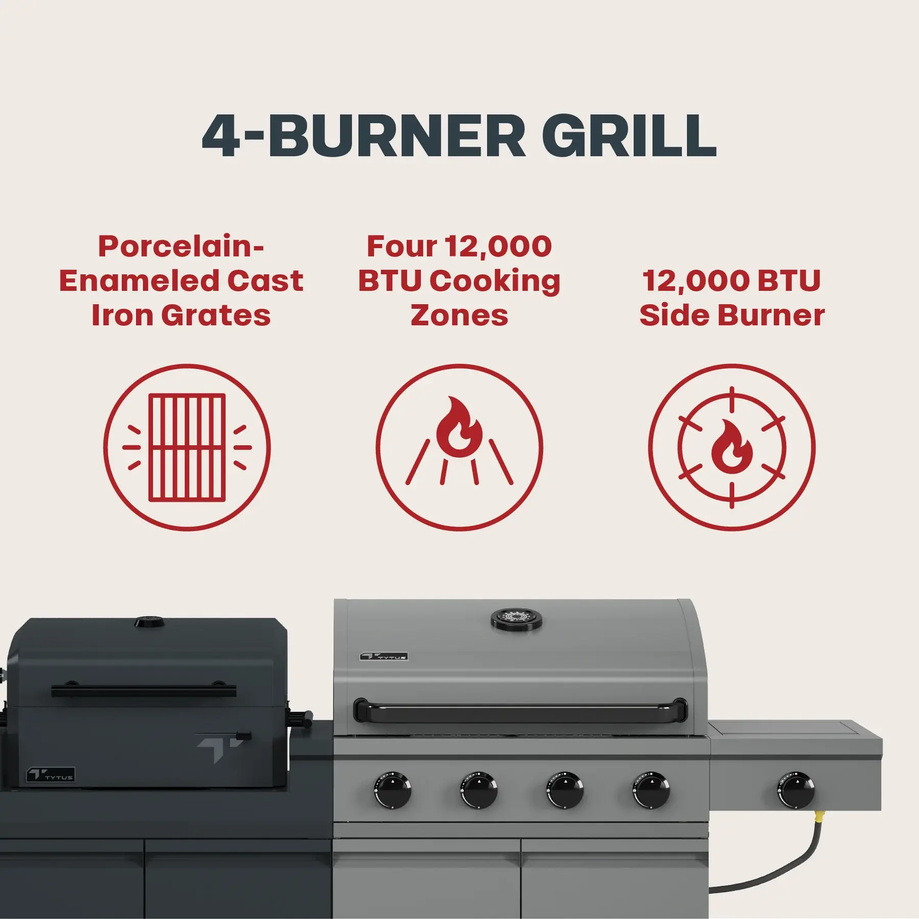 TDT-DUO-GPZA Tytus Modular Duo Grill with Pizza Oven-11