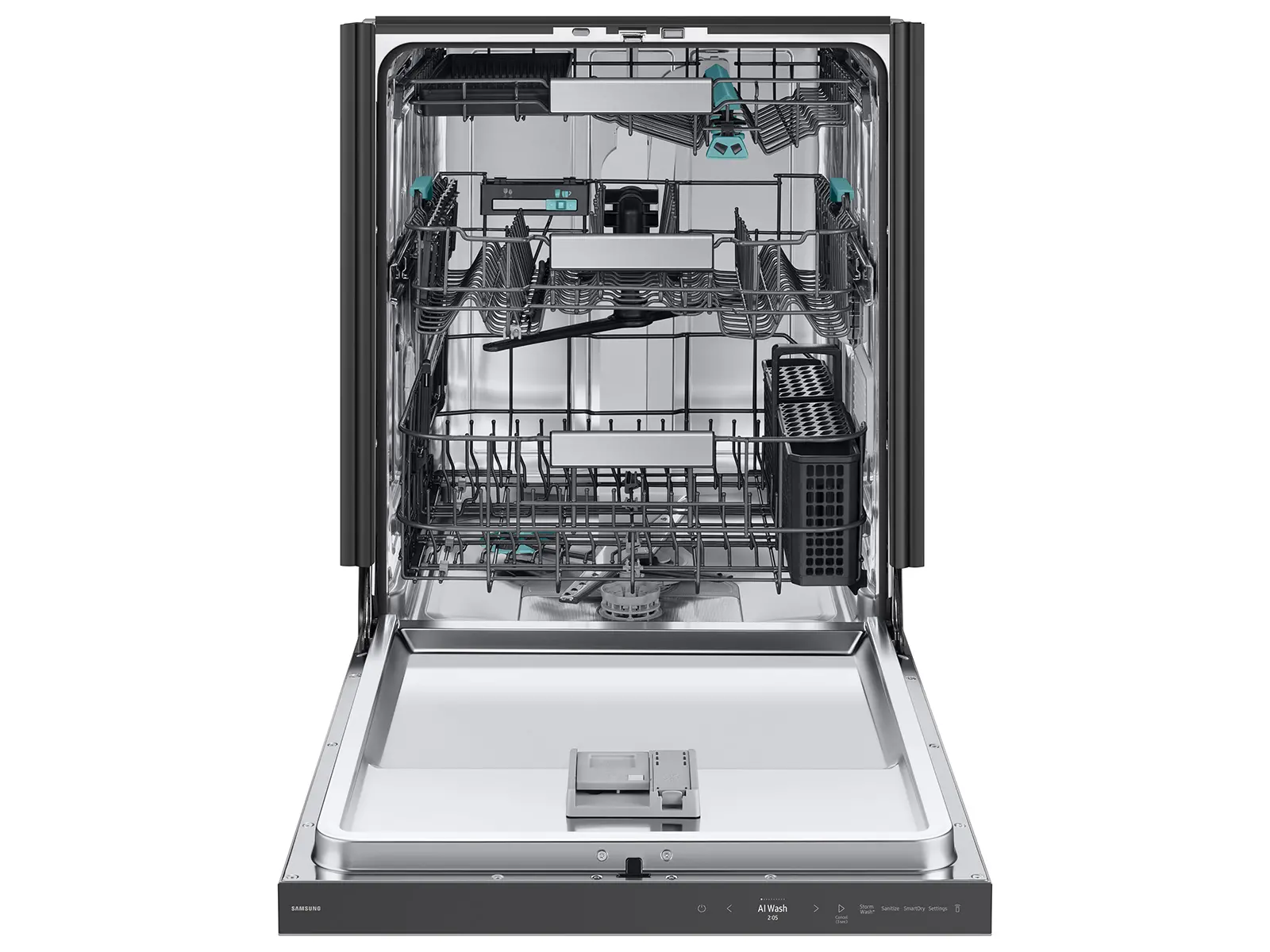 DW90F89T0USR Samsung Bespoke Top Control Smart Dishwasher - Stainless Steel-4