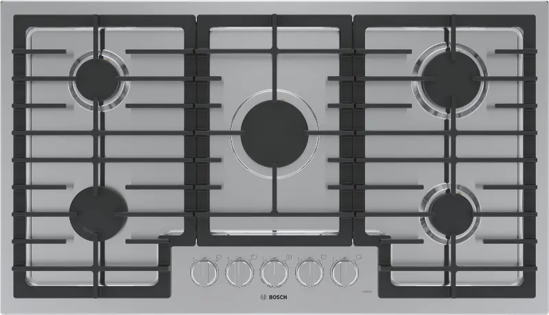 Bosch 500 Series 36 Inch Gas Cooktop - Stainless Steel