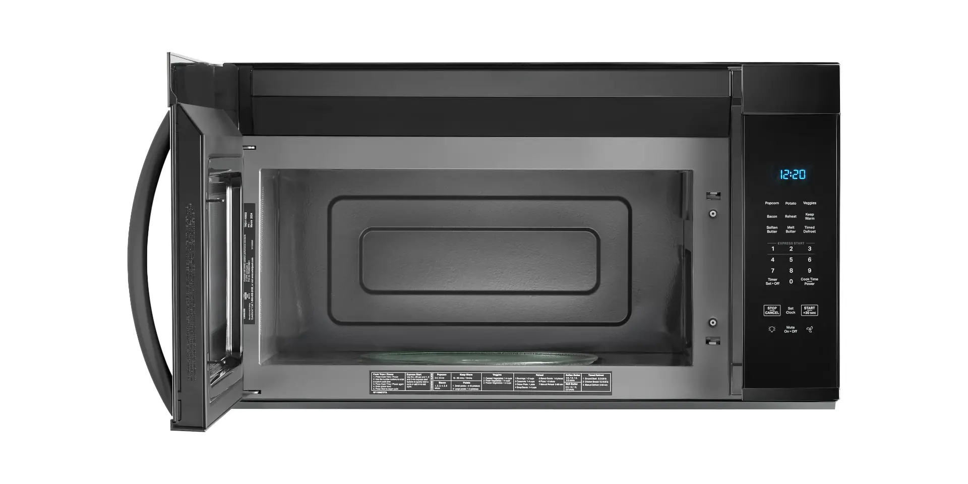 WMMS3130RS Whirlpool 1.7 Cu Ft Over The Range Microwave - Stainless Steel-4