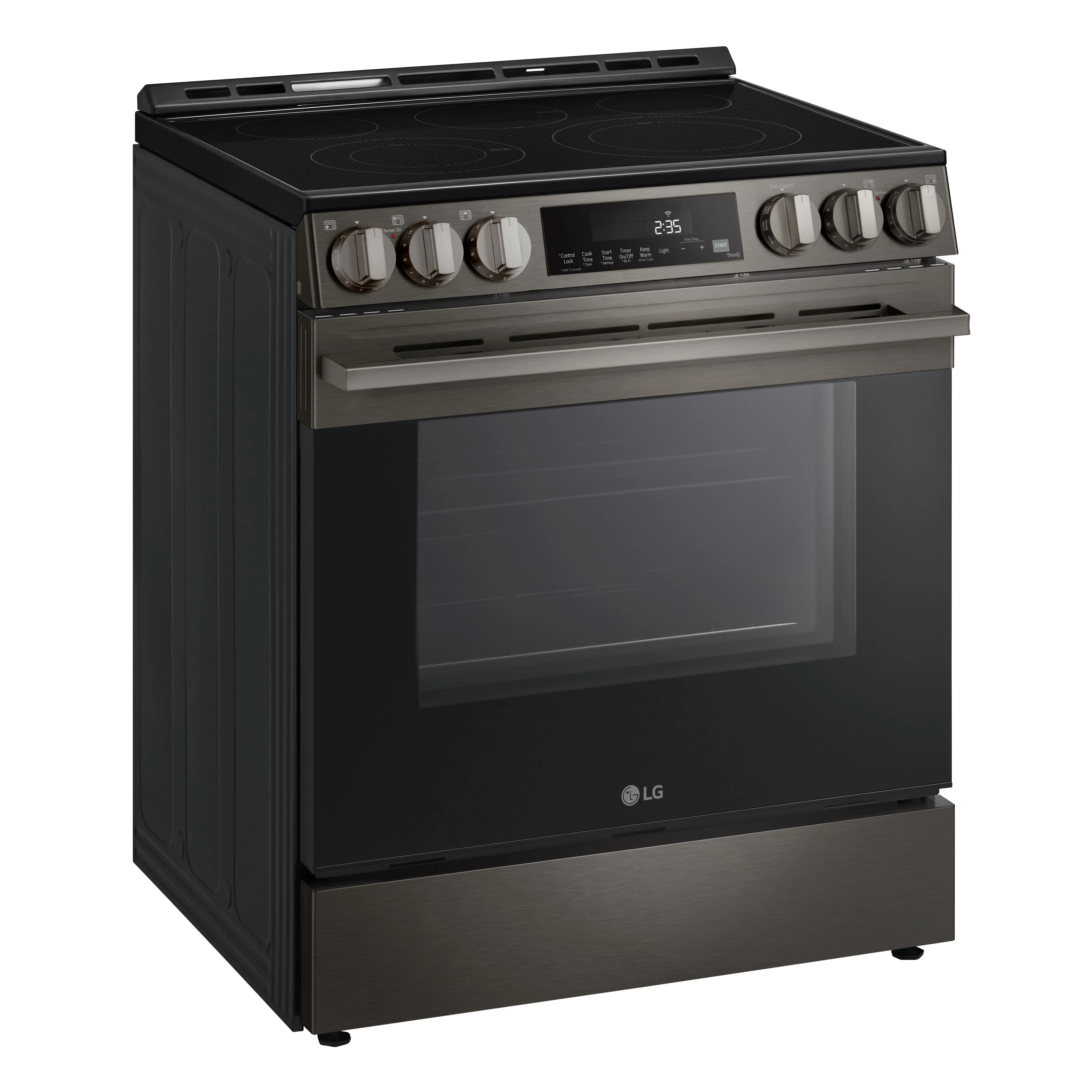 LSEL6333ZE LG 6.3 Cu Ft Electric Single Oven Range - Black Stainless Steel-12