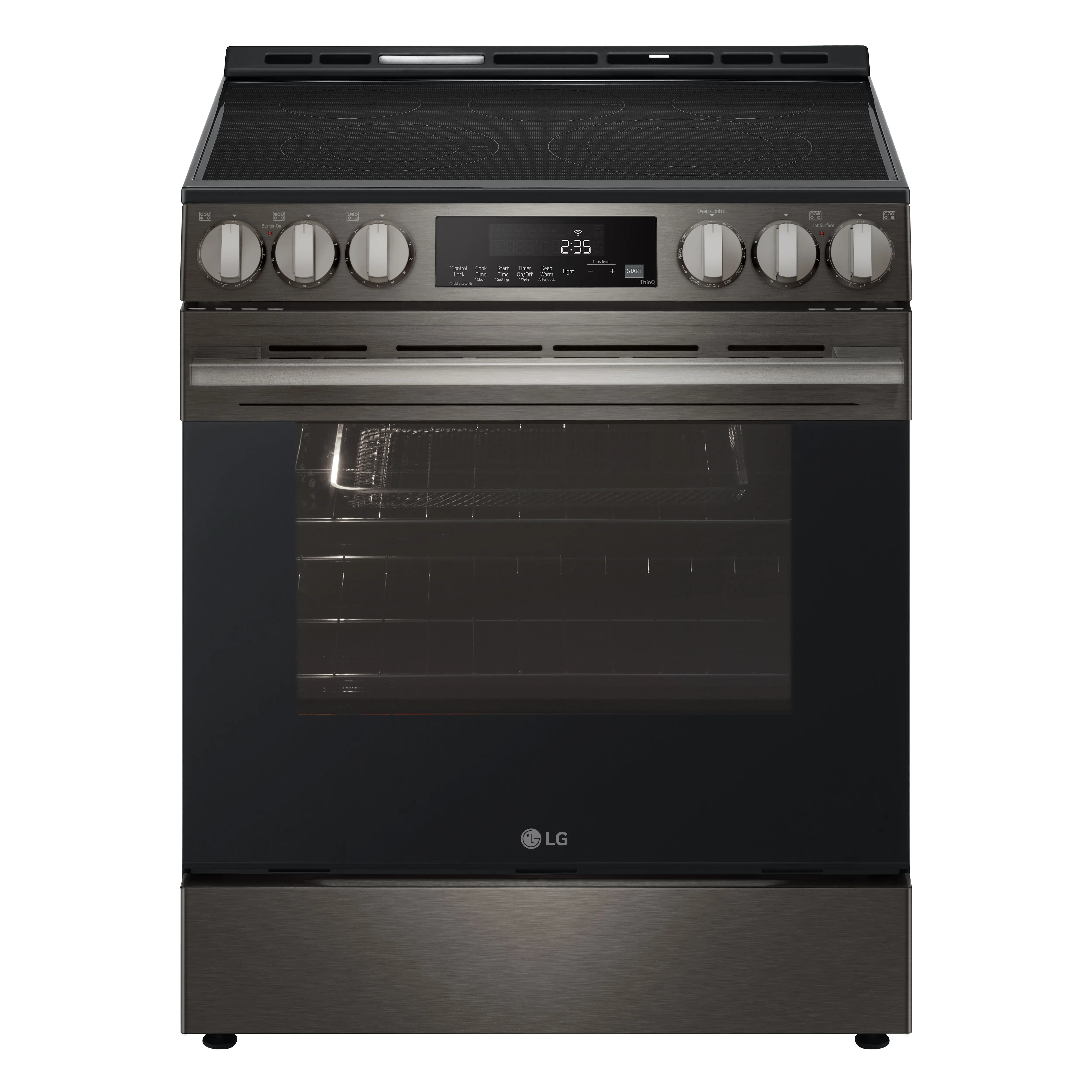 LSEL6333ZE LG 6.3 Cu Ft Electric Single Oven Range - Black Stainless Steel-15