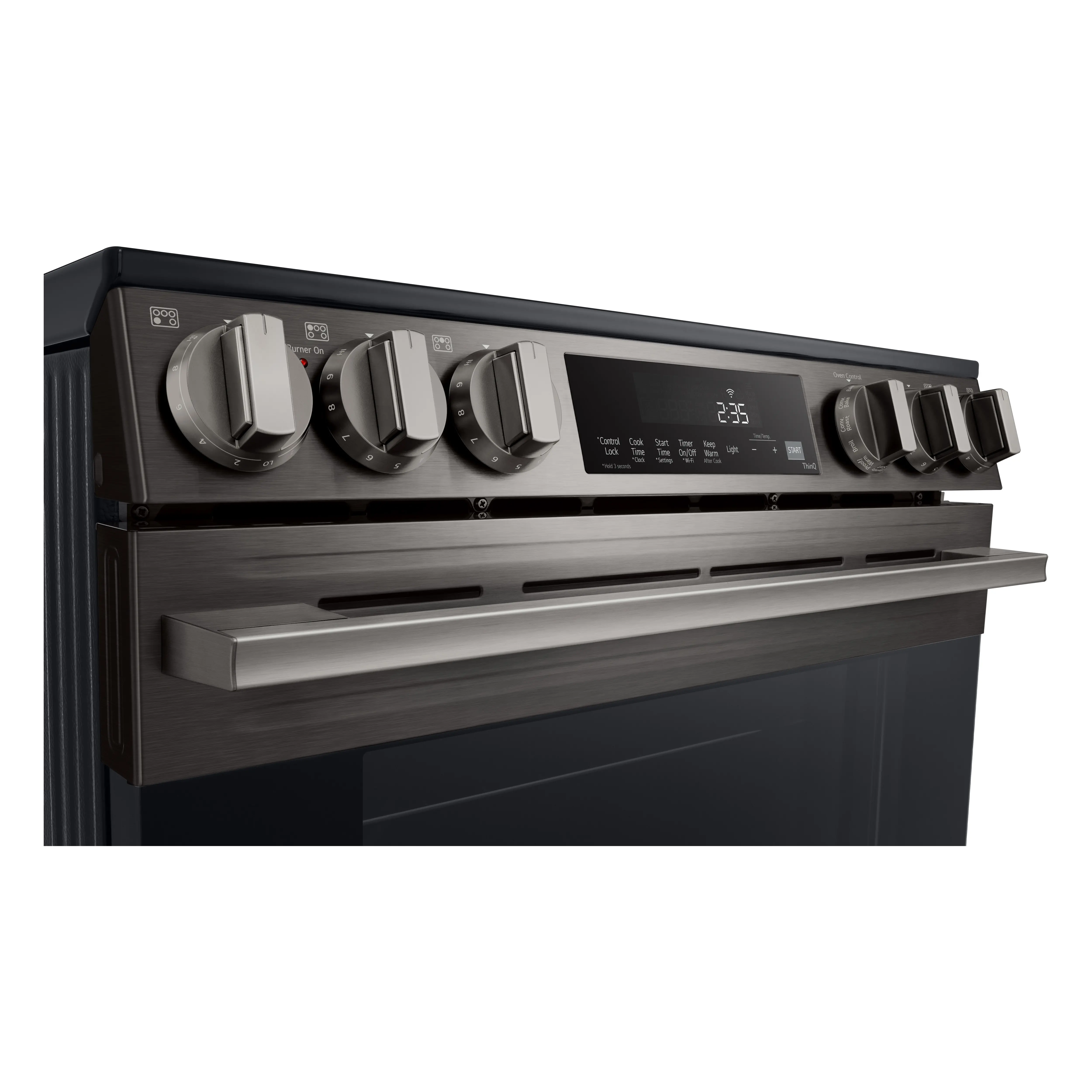 LSEL6333ZE LG 6.3 Cu Ft Electric Single Oven Range - Black Stainless Steel-7