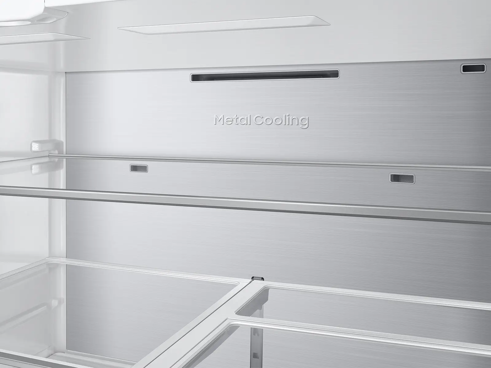 Samsung Bespoke 23 Cu Ft French Door Refrigerator - Counter Depth White Glass-12