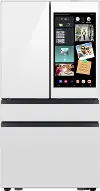 Samsung Bespoke 23 Cu Ft French Door Refrigerator - Counter Depth White Glass