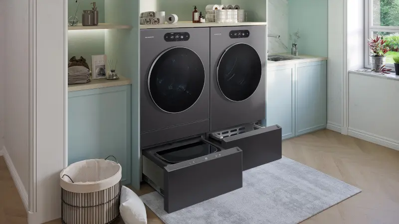 WDP8B LG SIGNATURE 29 Laundry Storage Pedestal - Black Steel-4