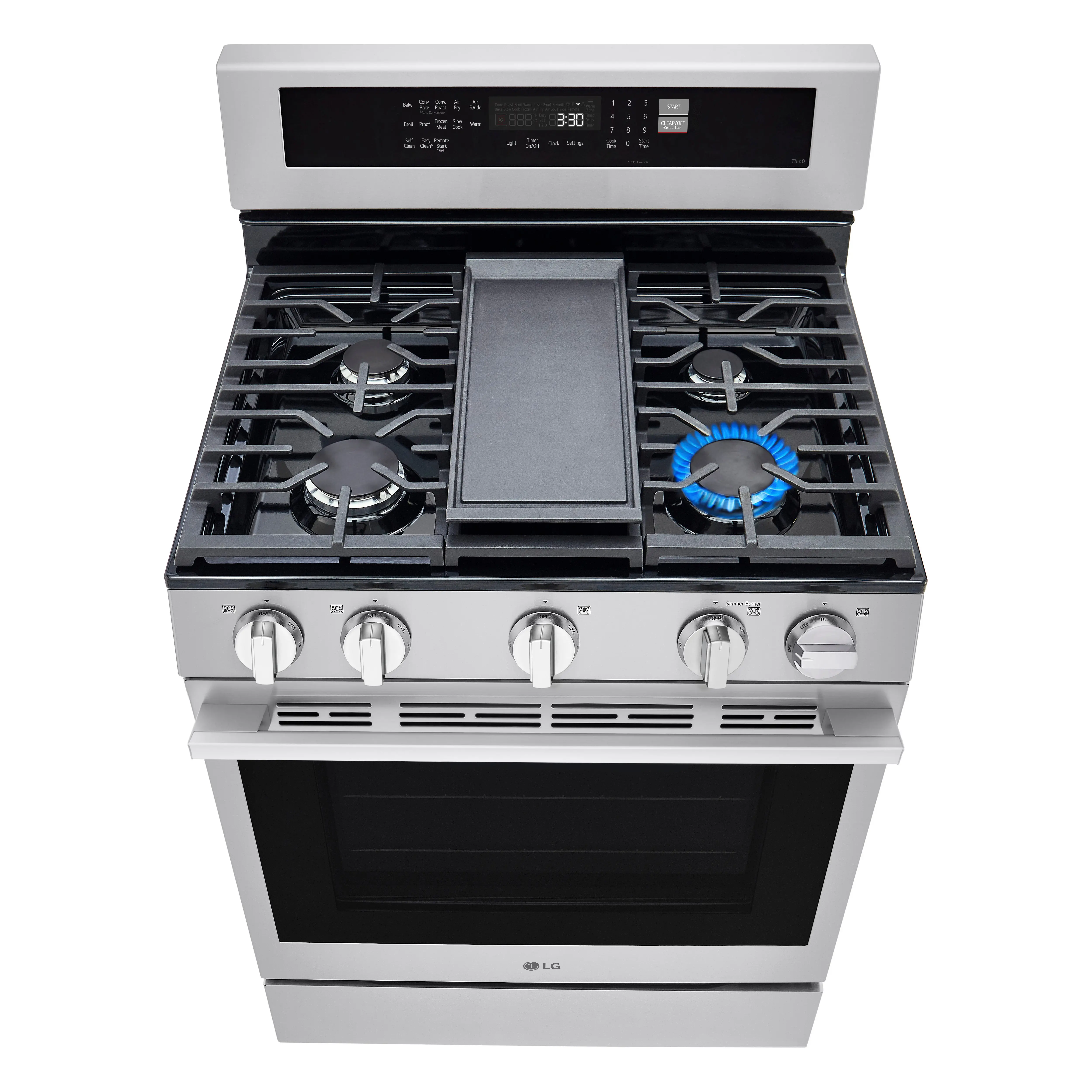 LRGN6325X LG 6.3 Cu Ft Gas Single Oven Range - Stainless Steel-14