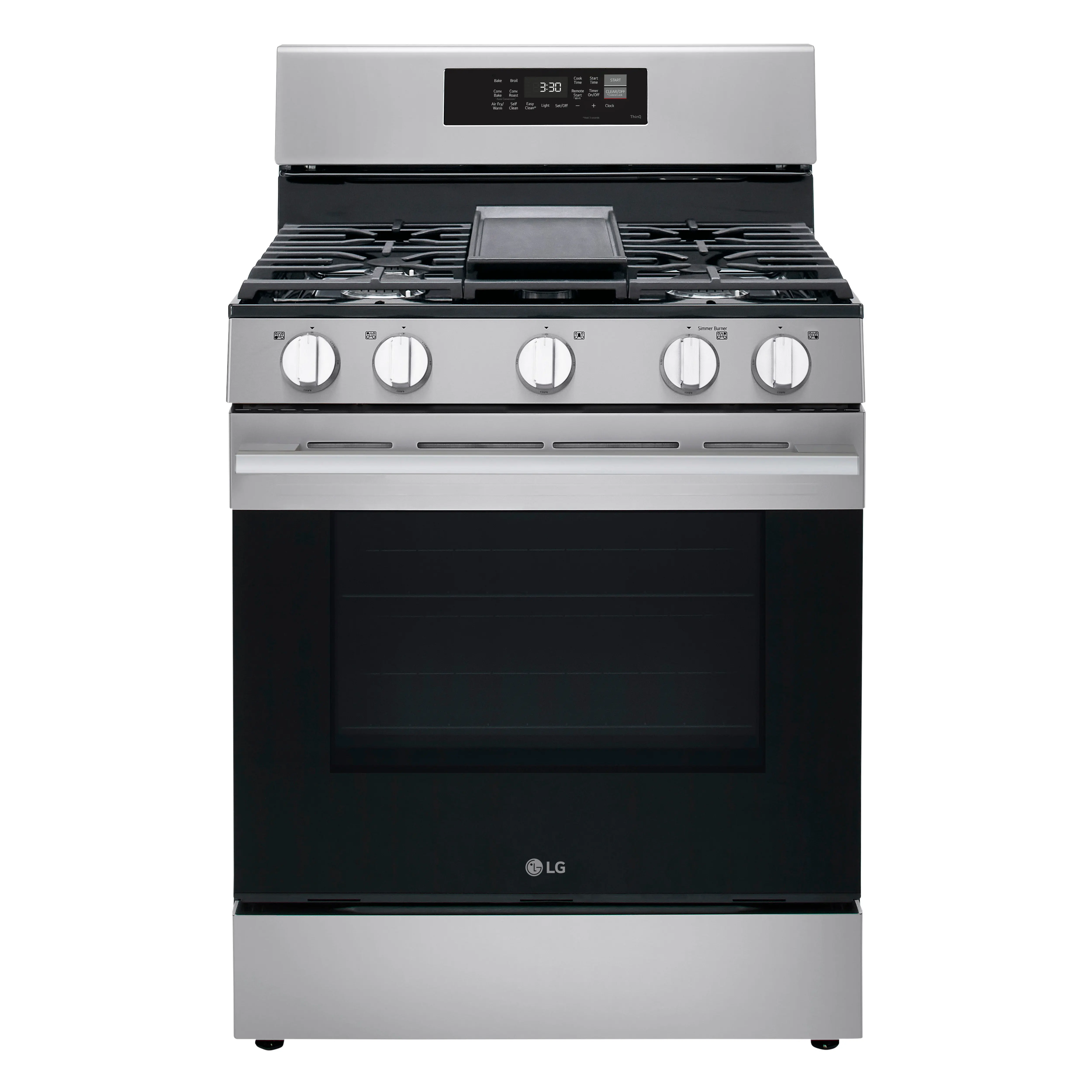 LRGN6323Y LG 6.3 Cu Ft Gas Single Oven Range - Stainless Steel-1