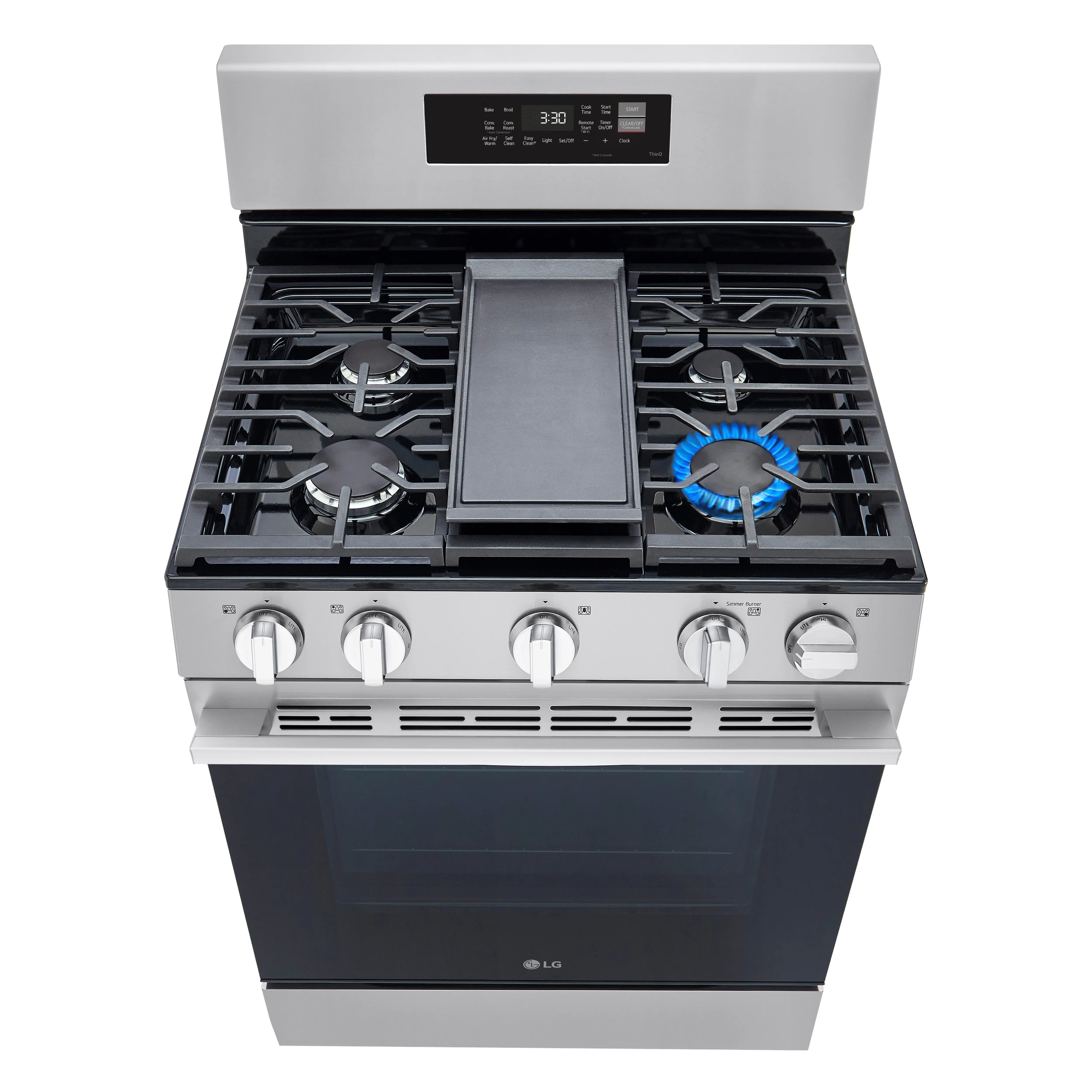 LRGN6323Y LG 6.3 Cu Ft Gas Single Oven Range - Stainless Steel-11