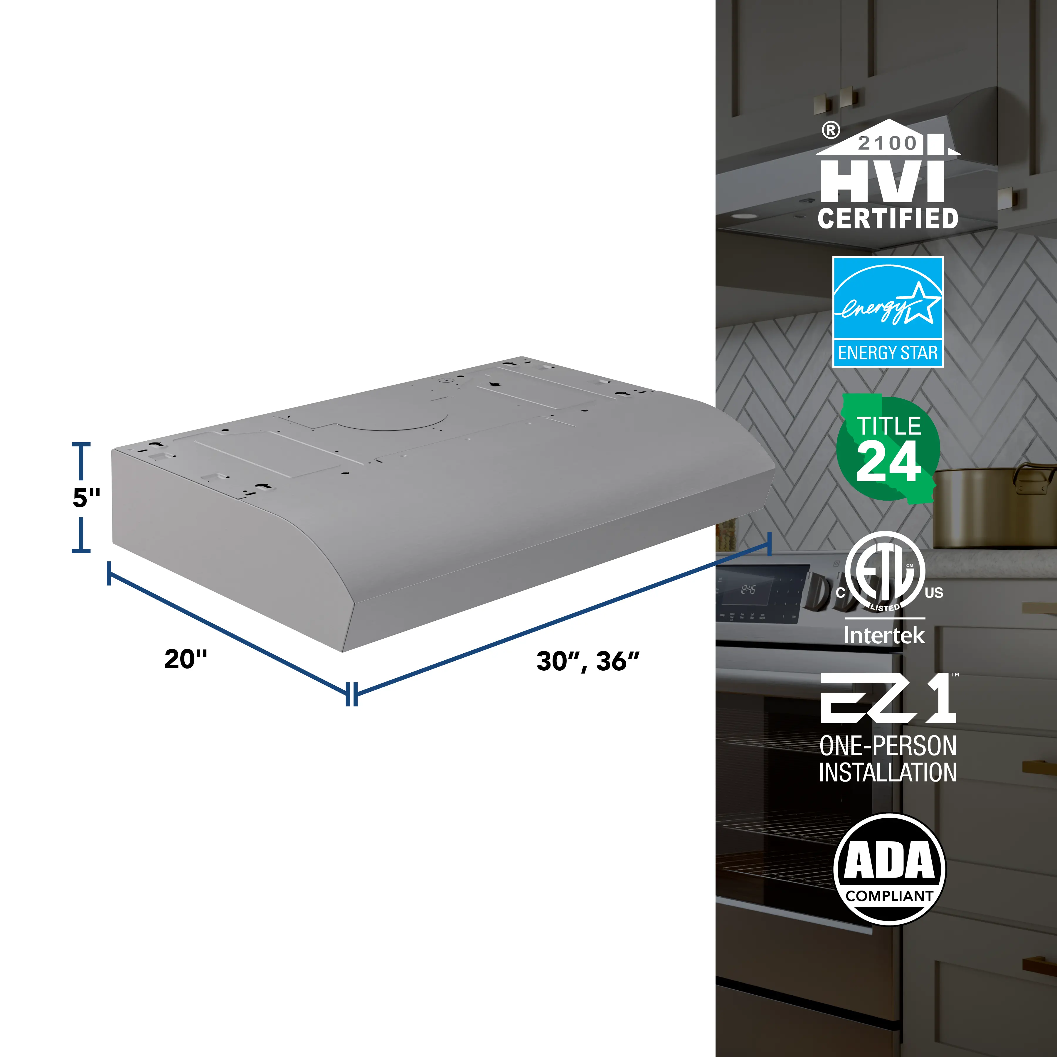 MTR1303SS Broan 30 Under Cabinet Range Hood - Stainless Steel-3
