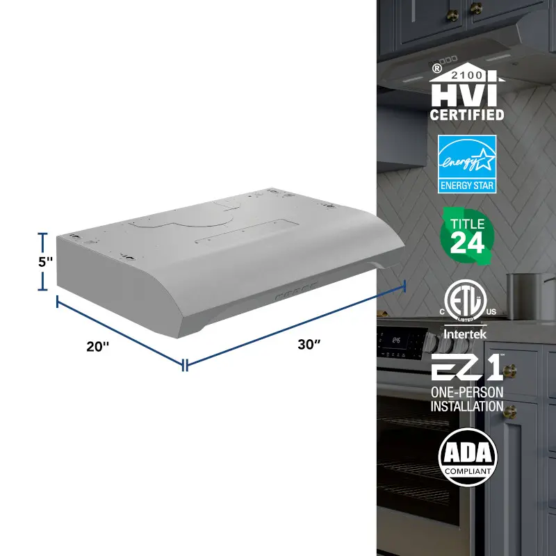 ALT2303SS Broan 30 Under Cabinet Range Hood - Stainless Steel-3