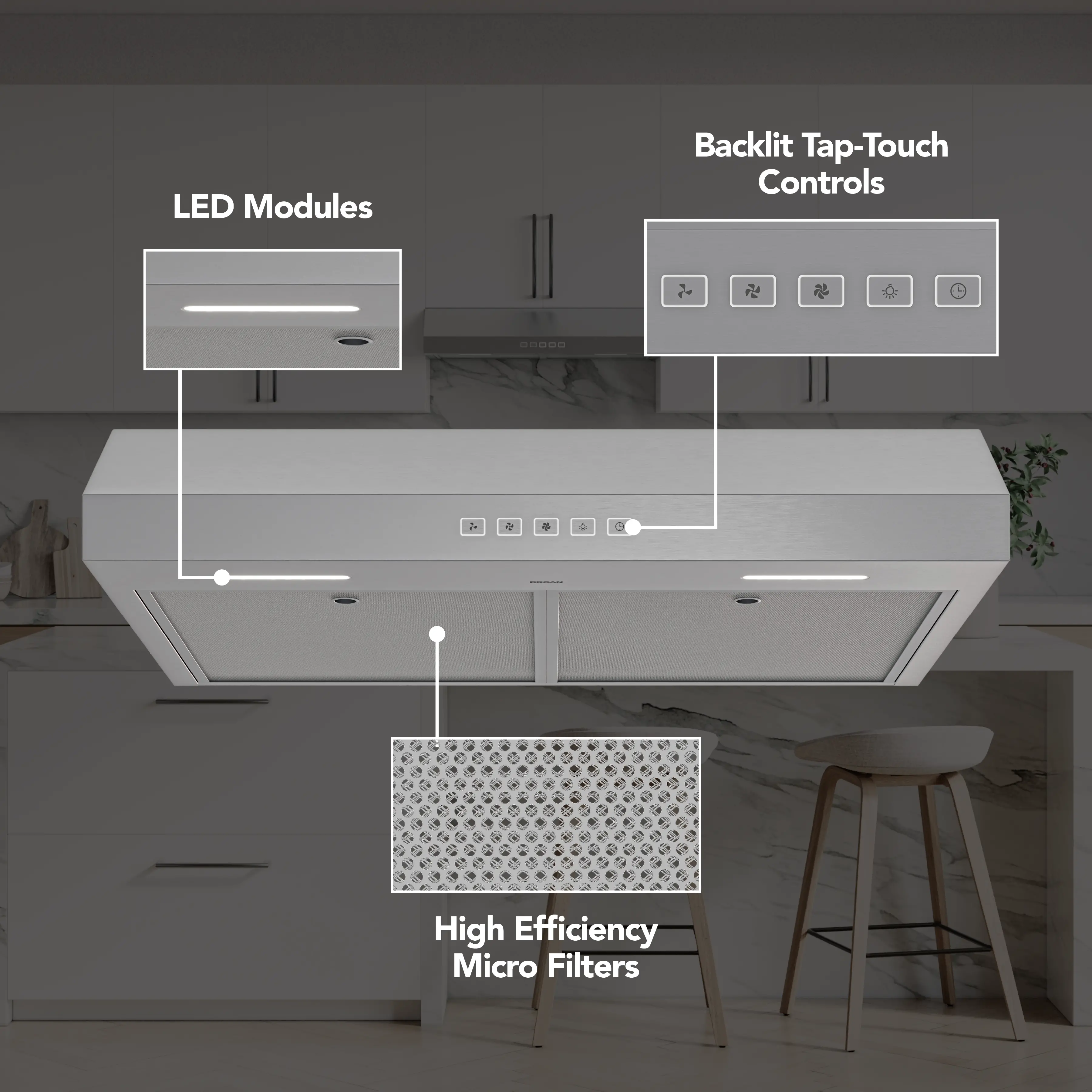 GLA2303SS Broan 30 Under Cabinet Range Hood - Stainless Steel-5