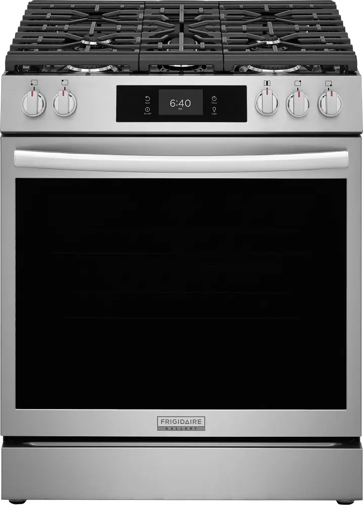 GCFG3070BF Frigidaire Gallery 30 Gas Range with Stone-Baked Pizza - Stainless Steel-1