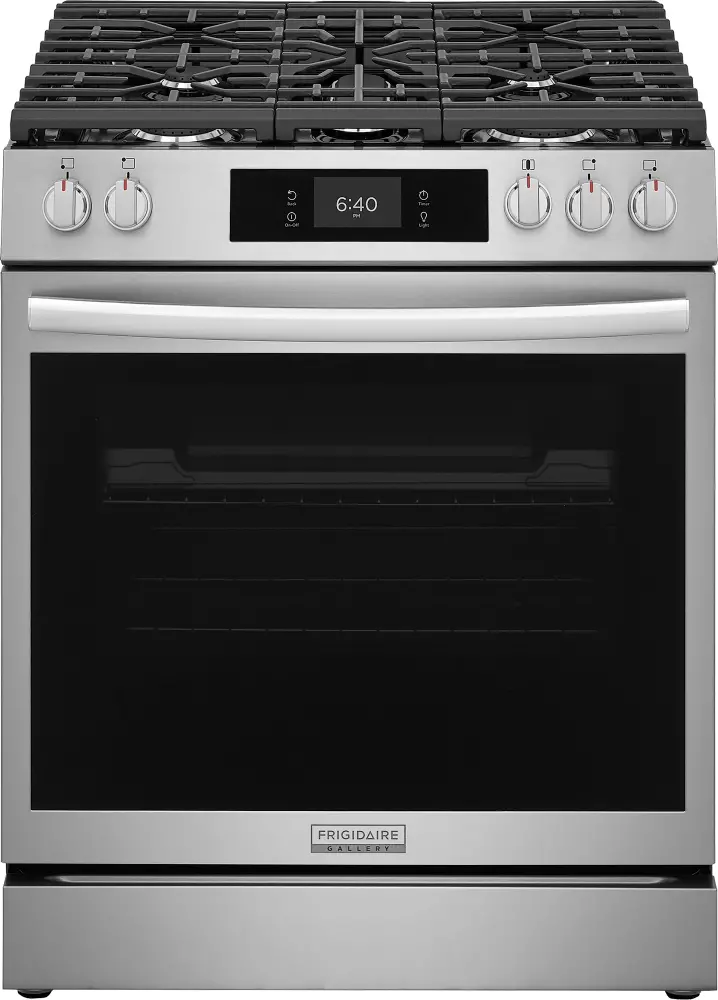 GCFG3070BF Frigidaire Gallery 30 Gas Range with Stone-Baked Pizza - Stainless Steel-13