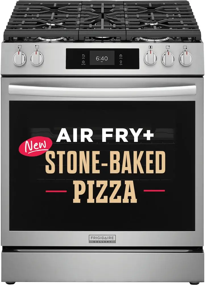 GCFG3070BF Frigidaire Gallery 30 Gas Range with Stone-Baked Pizza - Stainless Steel-2