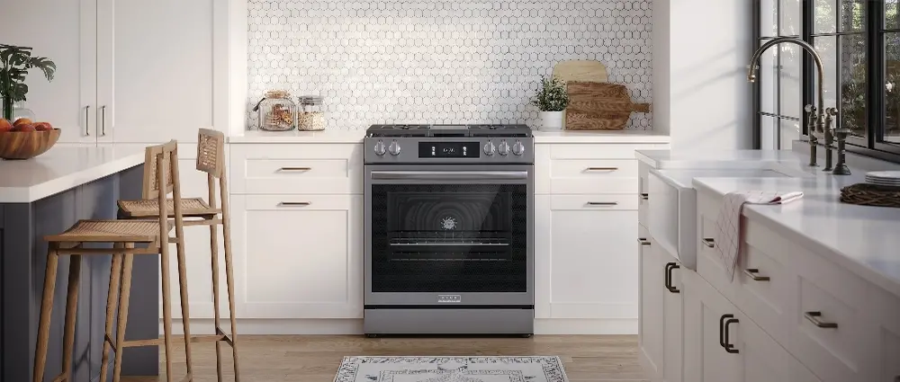 GCFG3070BF Frigidaire Gallery 30 Gas Range with Stone-Baked Pizza - Stainless Steel-3