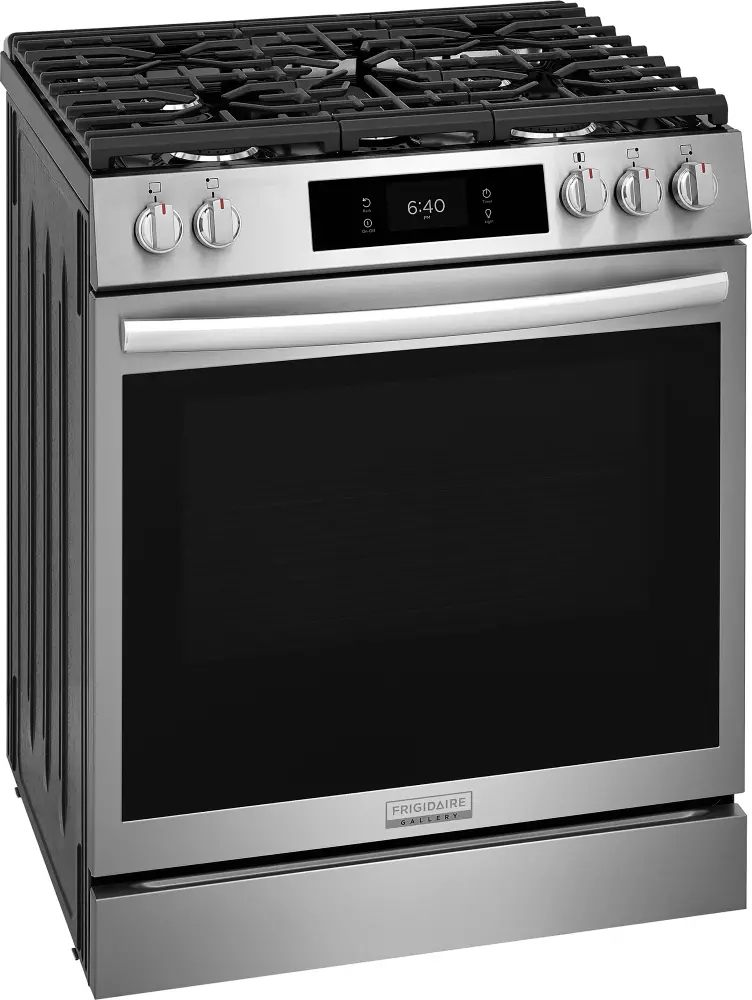 GCFG3070BF Frigidaire Gallery 30 Gas Range with Stone-Baked Pizza - Stainless Steel-4