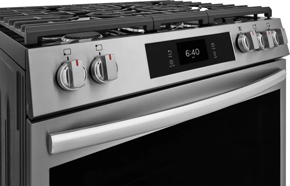 GCFG3070BF Frigidaire Gallery 30 Gas Range with Stone-Baked Pizza - Stainless Steel-6