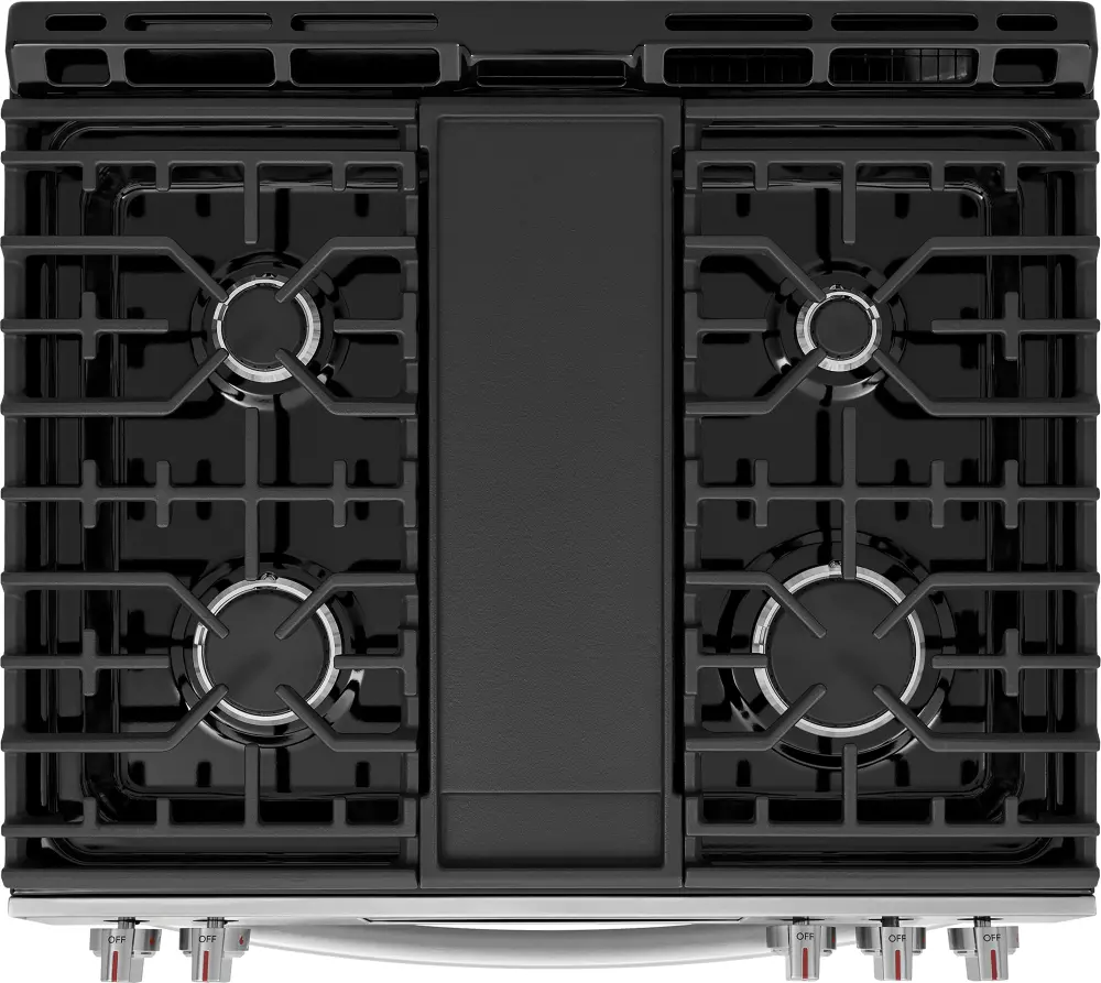 GCFG3070BF Frigidaire Gallery 30 Gas Range with Stone-Baked Pizza - Stainless Steel-9