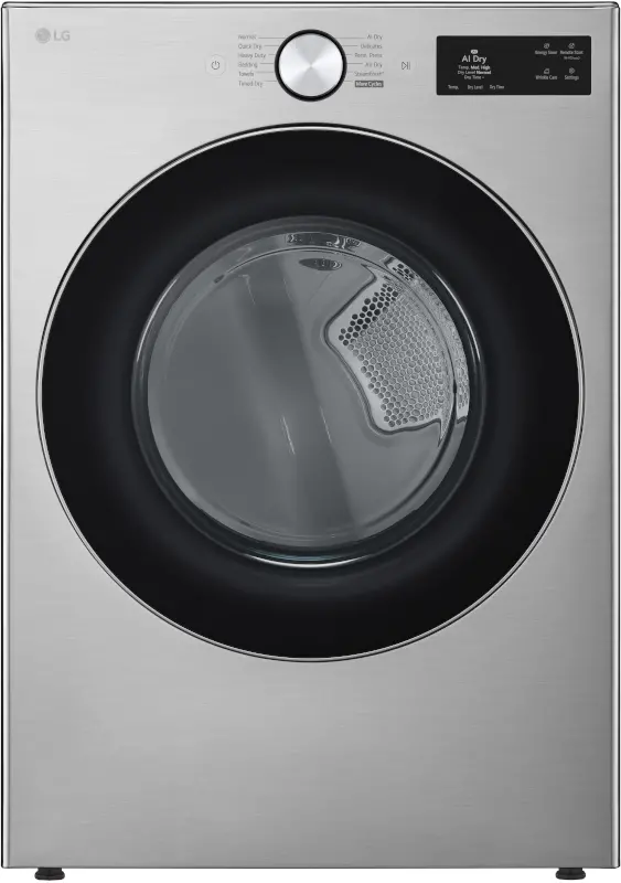 DLEX5800V LG 7.4 Cu Ft Ultra Large Capacity Smart Electric Dryer - Graphite Steel-1