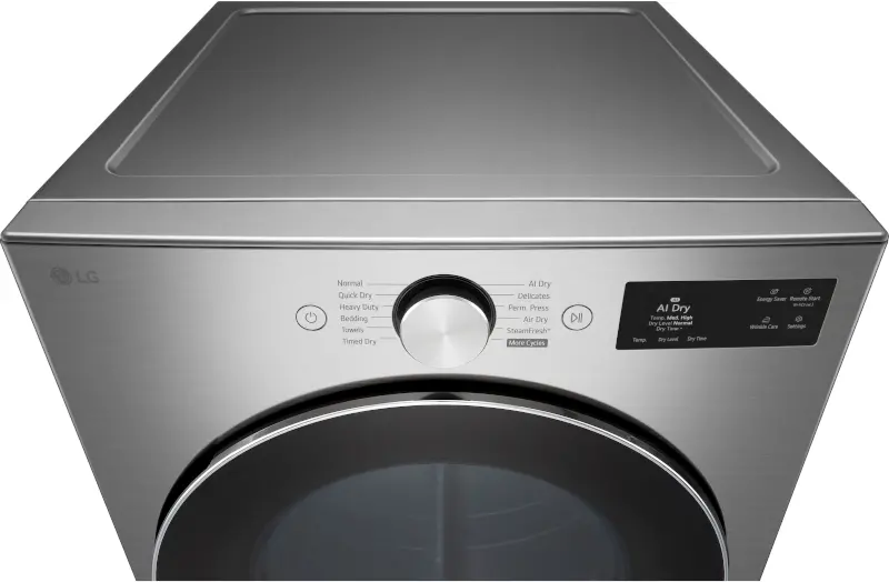DLEX5800V LG 7.4 Cu Ft Ultra Large Capacity Smart Electric Dryer - Graphite Steel-14