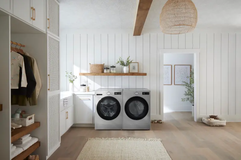 DLEX5800V LG 7.4 Cu Ft Ultra Large Capacity Smart Electric Dryer - Graphite Steel-2