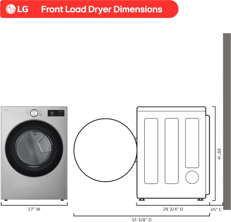 DLEX5800V LG 7.4 Cu Ft Ultra Large Capacity Smart Electric Dryer - Graphite Steel-3