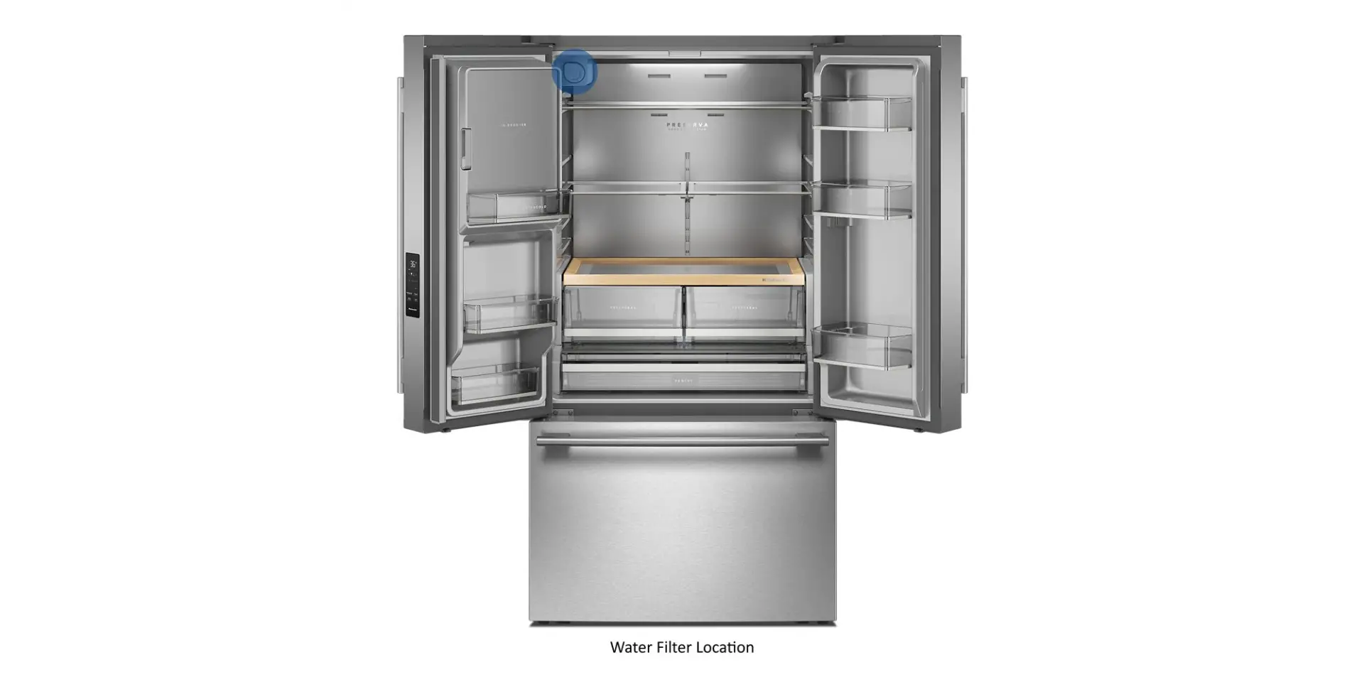 KRFF436SPS KitchenAid 30 Cu Ft French Door Refrigerator - Stainless Steel-2