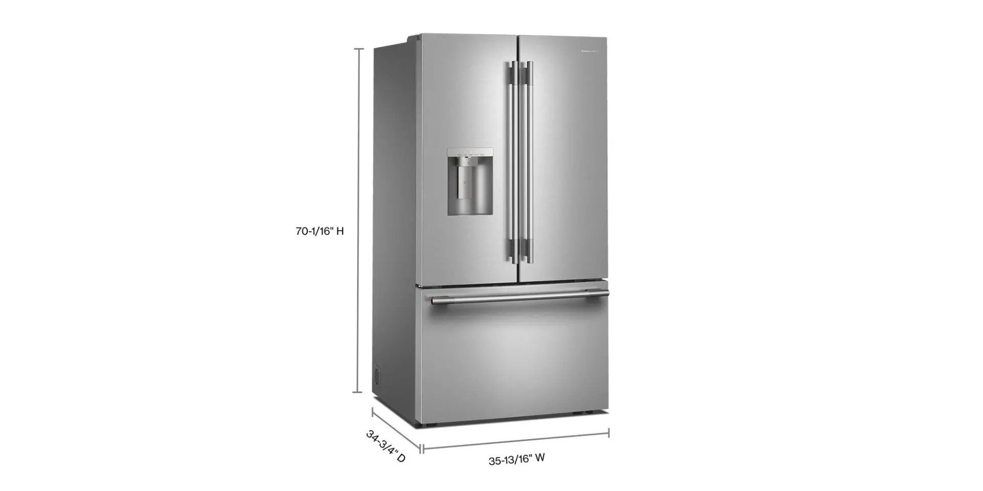KRFF436SPS KitchenAid 30 Cu Ft French Door Refrigerator - Stainless Steel-3