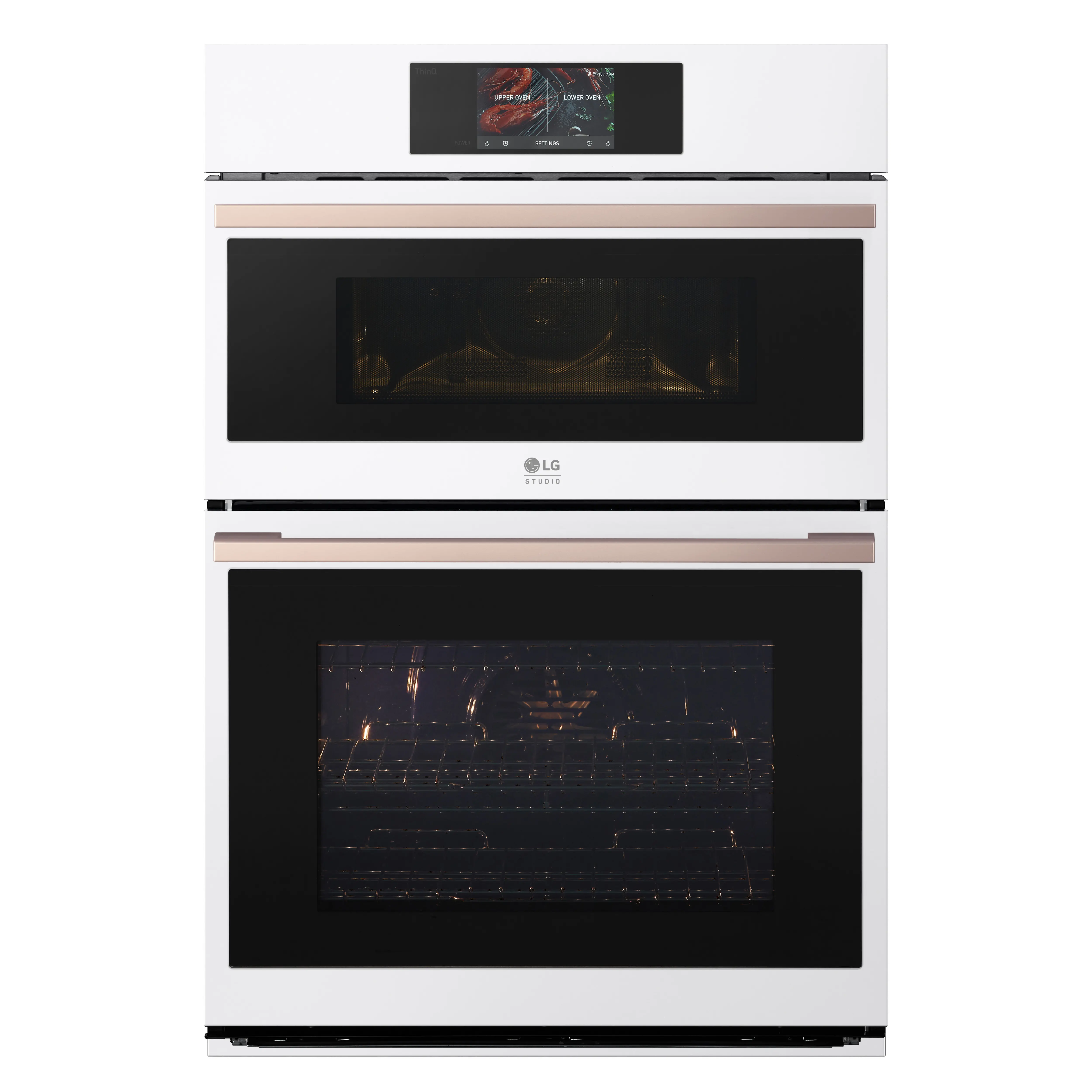 WCES6428N LG Studio Smart Electric Combination Wall Oven - Essence White-1
