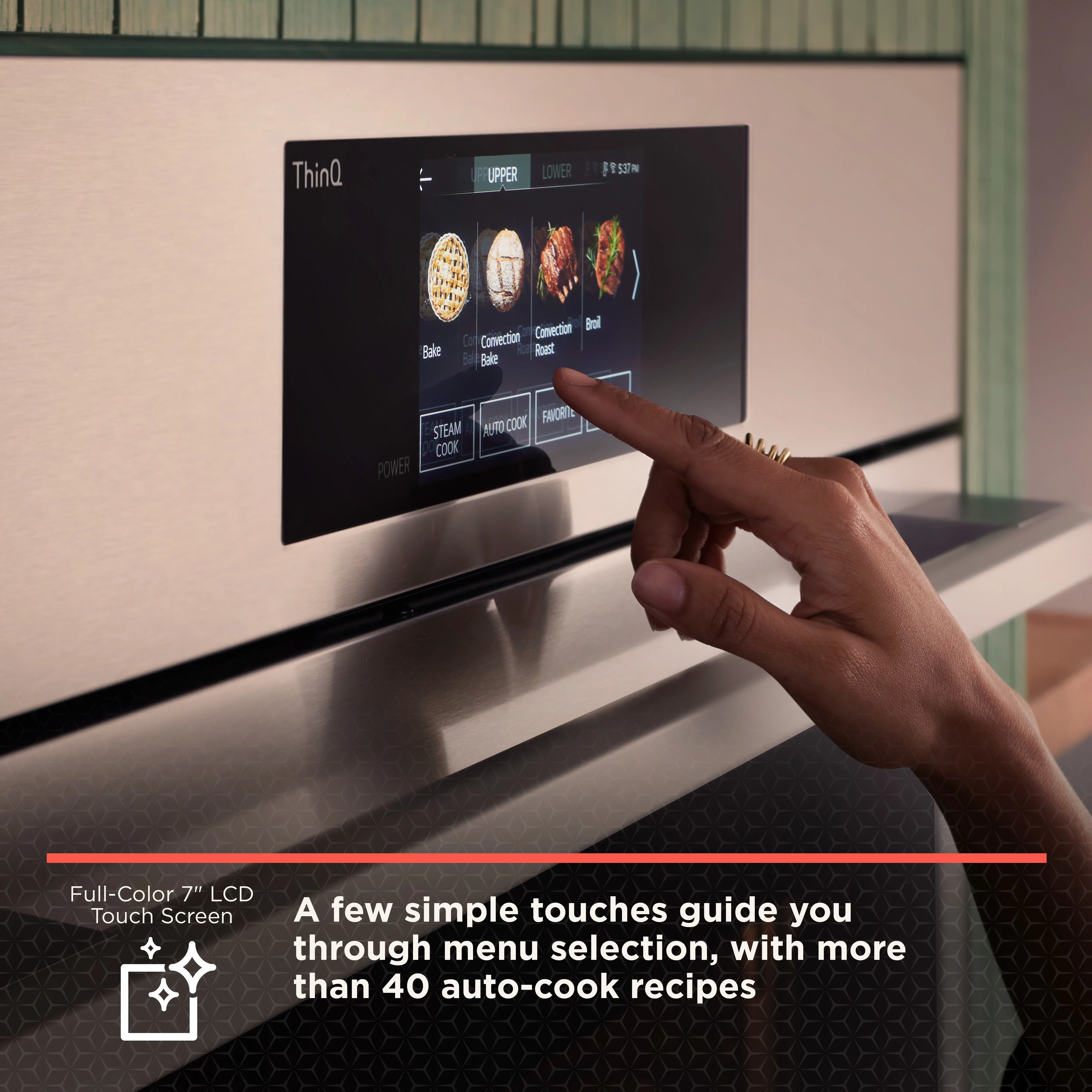 WCES6428N LG Studio Smart Electric Combination Wall Oven - Essence White-3