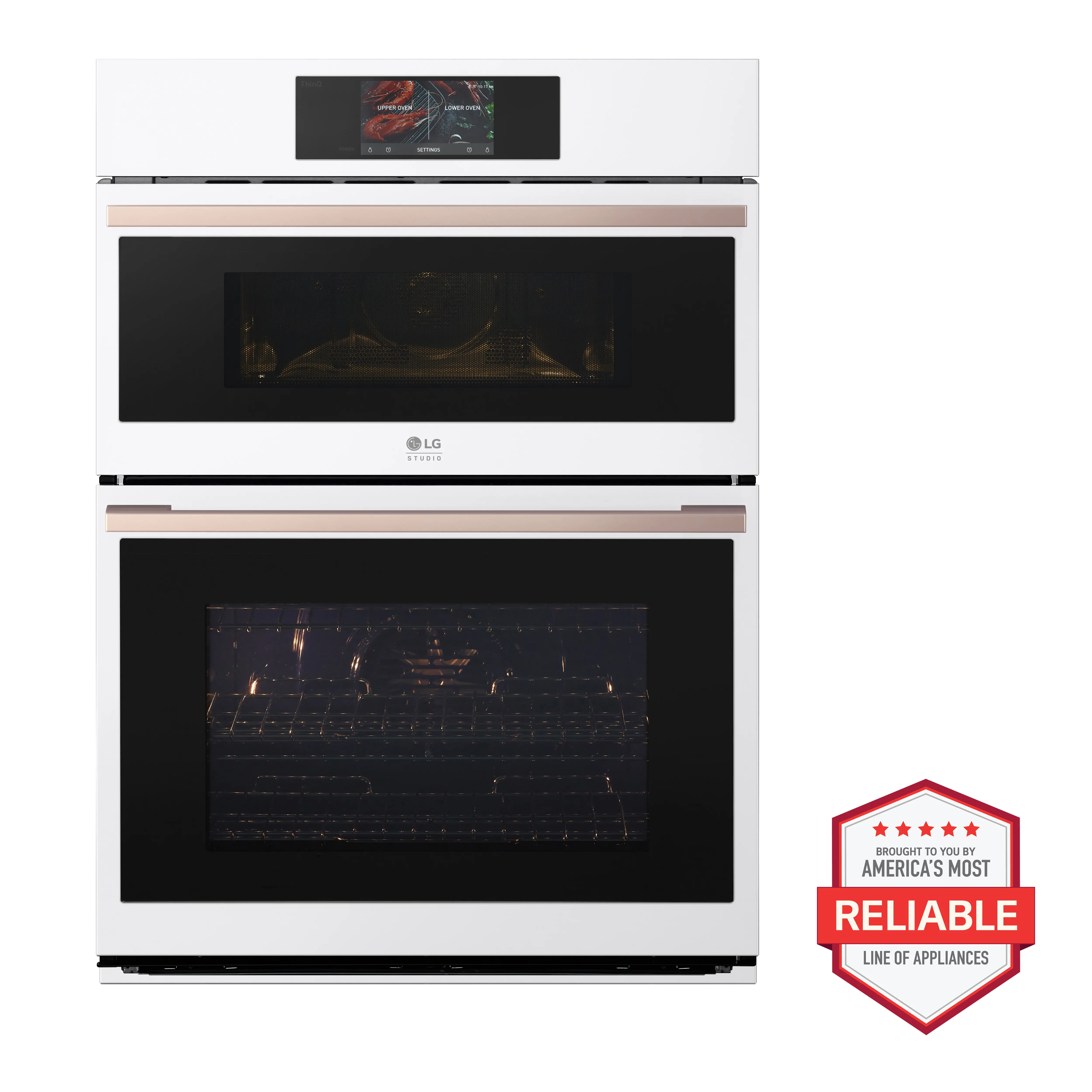 WCES6428N LG Studio Smart Electric Combination Wall Oven - Essence White-6