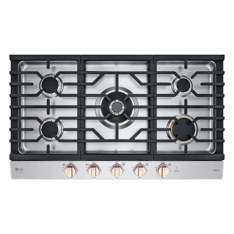 LG Studio 36 Inch Gas Cooktop - Stainless Steel
