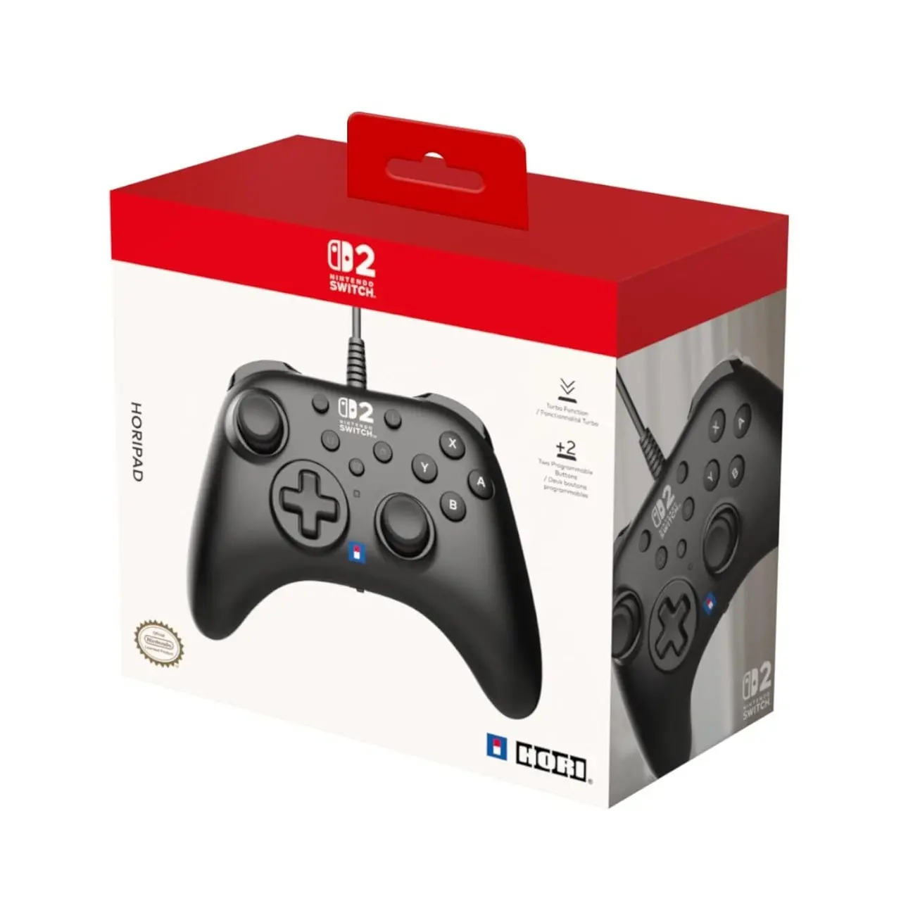 HORR913157SWT HORIPAD Turbo Wired Controller for Nintendo Switch 2 - Black-6
