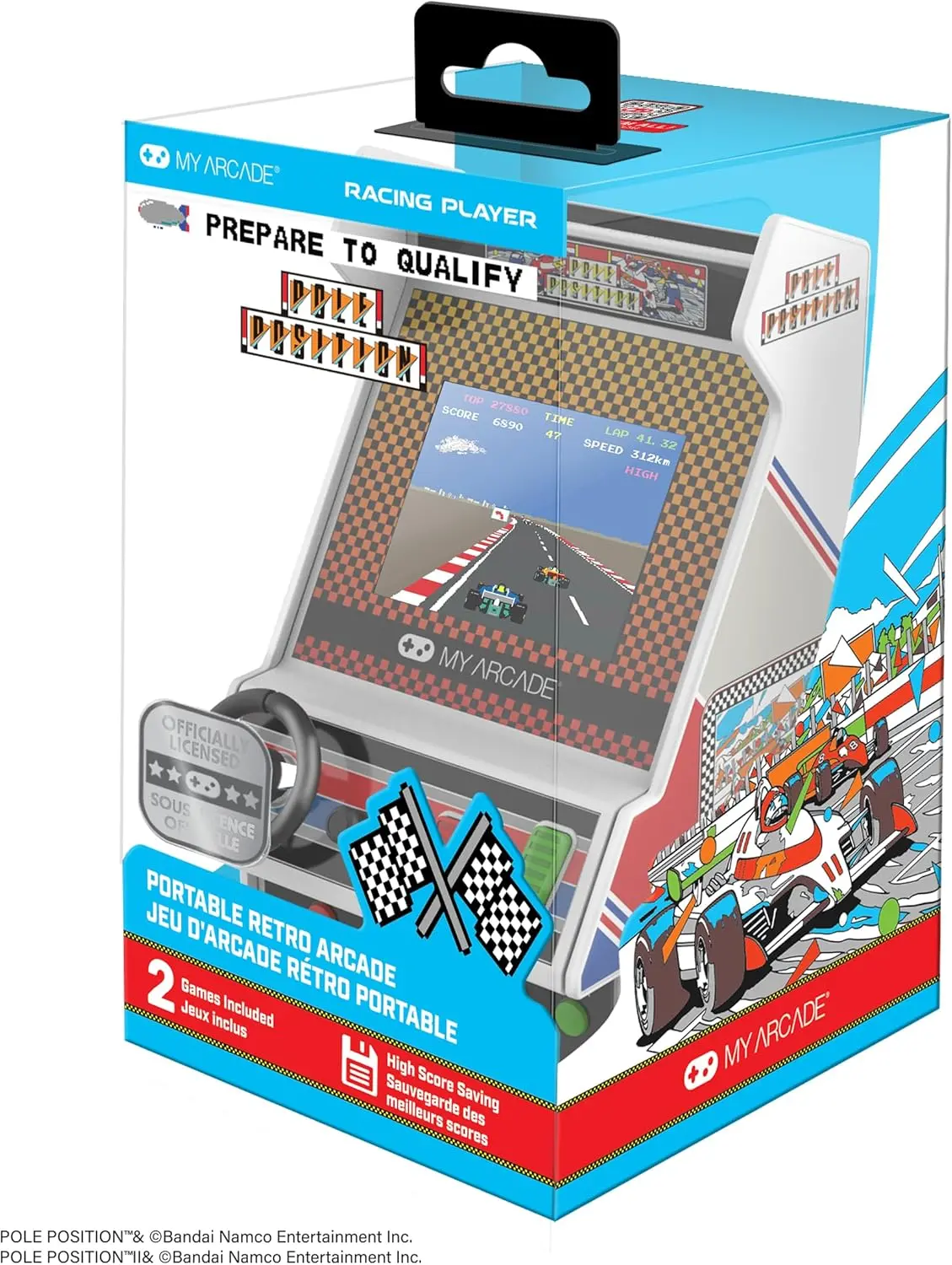 Pole Position Racing Player Retro Mini Arcade-4