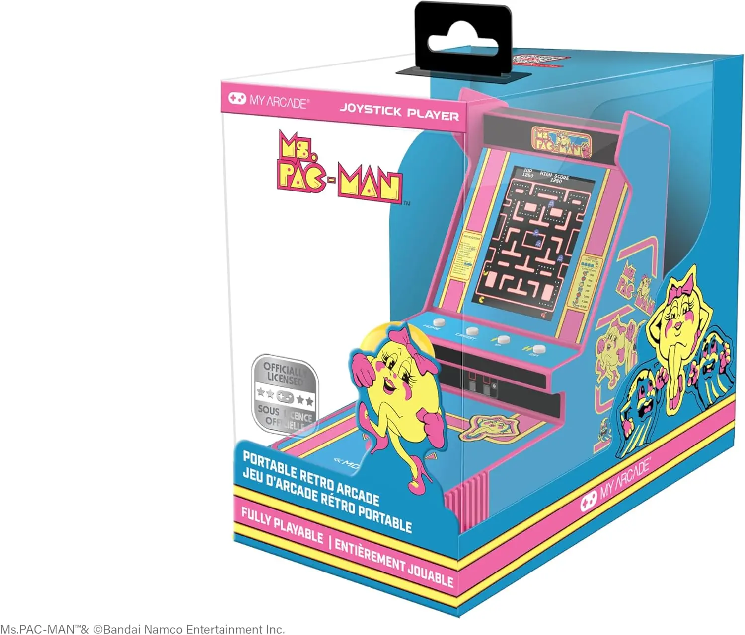 My Arcade Ms. Pac-Man Joystick Player Portable Retro Arcade-7
