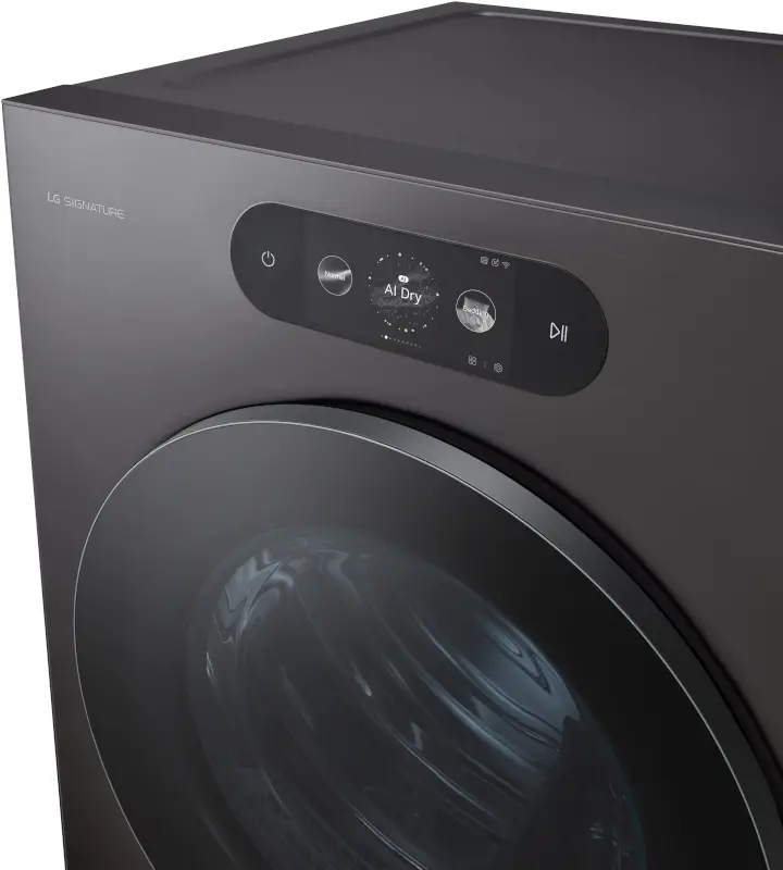 DLEX9900B LG SIGNATURE 9.0 Cu Ft Mega-Capacity Smart AI Electric Dryer - Black Steel-10