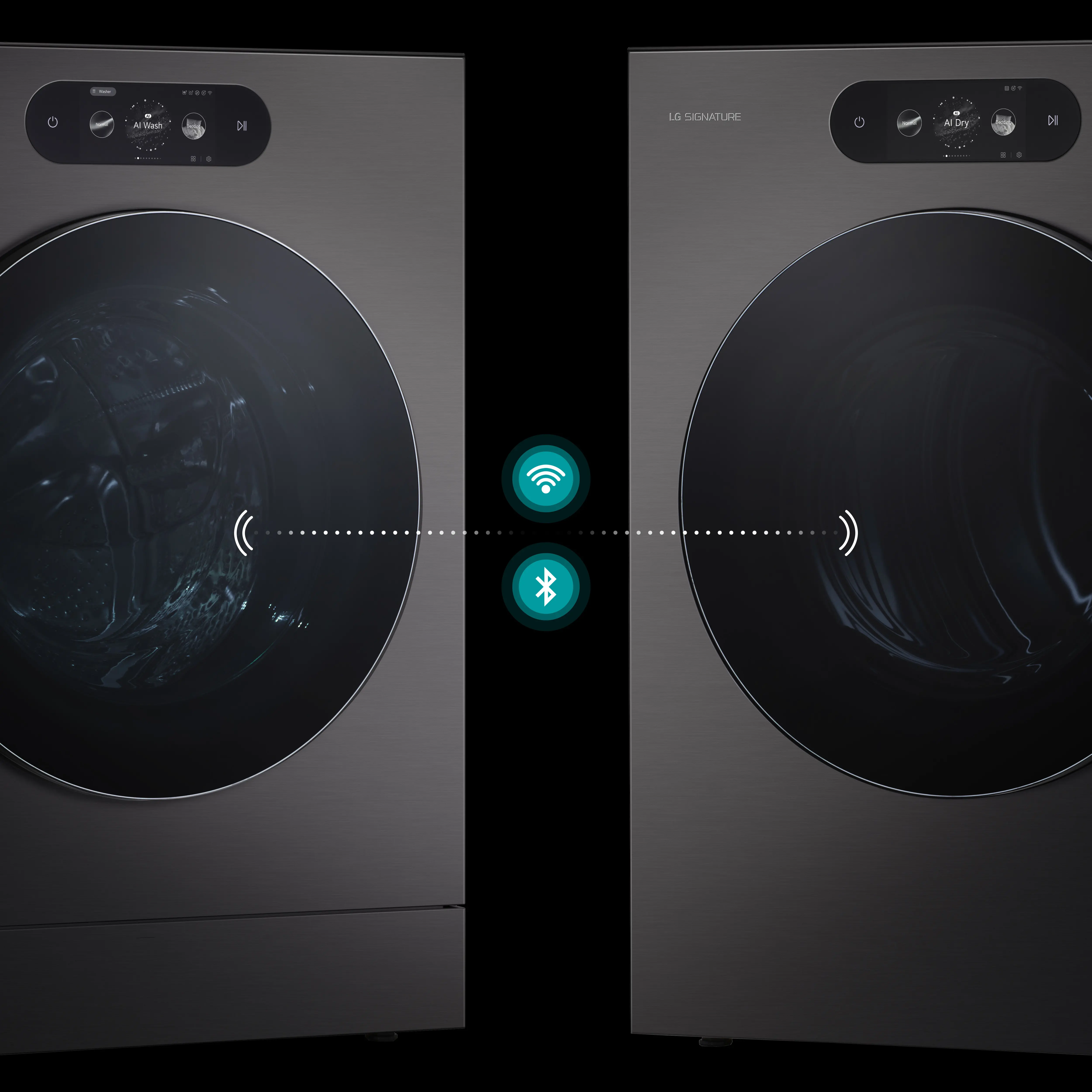 DLEX9900B LG SIGNATURE 9.0 Cu Ft Mega-Capacity Smart AI Electric Dryer - Black Steel-6